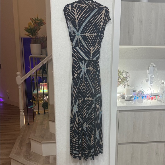 Maeve Black and Cream Patterned Maxi Dress - Picture 6 of 6